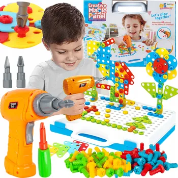 ostatní stavebnice Magic kreativní panel s vrtačkou 151 dílů