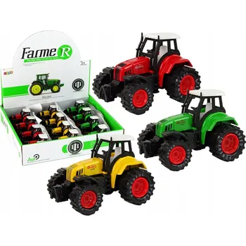 autíčko Traktor Kovový Model s Pohonem