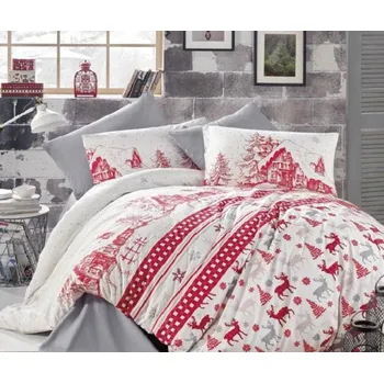 Povlečení Top textil Vánoční povlečení Sváteční mix 140x200, 70x90 cm