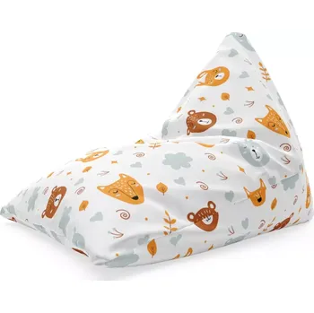 Sedací pytel Sablio Sedací vak Triangl Medvěd a liška: 120 x 100 x 100 cm