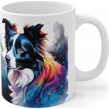 Keramický hrnek 330 ml pes, Border kolie