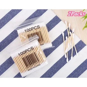 Vatová tyčinka Dřevěné vatové tyčinky | hygienické potřeby - 200 KS