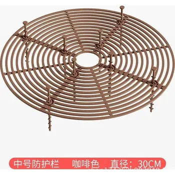 Ochrana rostlin proti kočkám a myším | zahradní doplněk, kryt květináče - Hnědá kulatá 30 cm