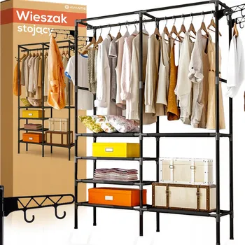 Věšák Stojací věšák kovový Avante černý