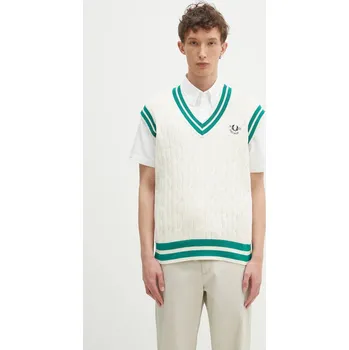 Pánská vesta Vesta Fred Perry pánská, béžová barva, K9721.560, XL, 01X