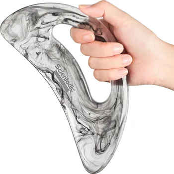 Gua sha kámen na masáž zad a nohou | relaxační nástroj - Černý