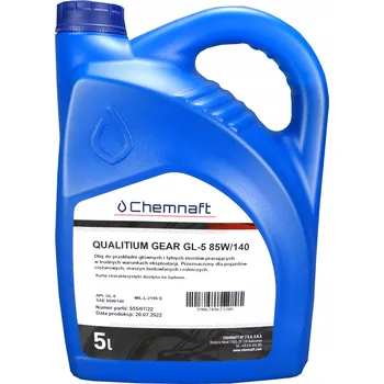 Převodový olej PŘEVODOVÝ OLEJ QUALITIUM GEAR GL-5 85W140 5L