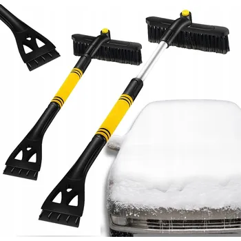 Autoškrabka ŠKRABKA NA OKNA A LED 80CM KARTÁČ NA ODSTRAŇOVÁNÍ SNĚHU 3V1