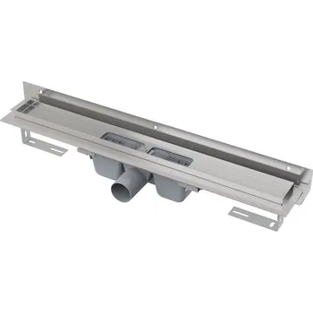 Odvodňovací žlab Sprchový žlab 950 mm, ke stěně, boční odtok DN 50, bez roštu PP/nerez ocel CONCEPT 100 FLEXIBLE