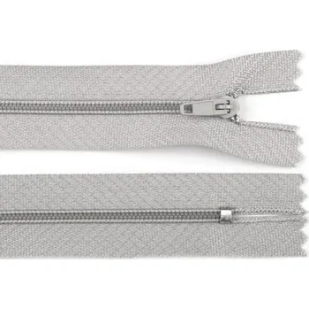 Zip Spirálový zip No 3 délka 40 cm pinlock, malé, 314 modrošedá sv.