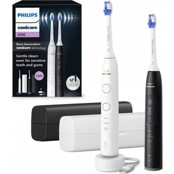 Elektrický zubní kartáček Elektrický Zubní Kartáček Sonický zubní kartáček Philips Sonicare 6500 Dvojbalení