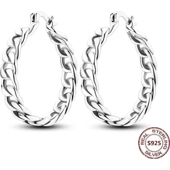 Náušnice Stříbrné kruhové náušnice se zirkonem | šperky 2 ks - JFE129