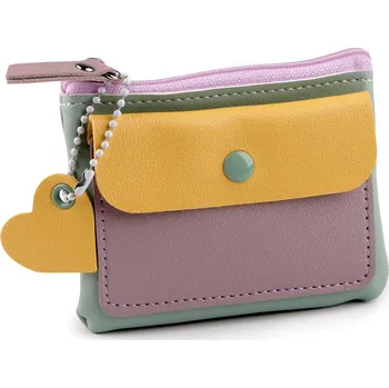 Peněženka / mini kabelka / klíčenka 8x10 cm, barva 6 zelená pastelová sv.