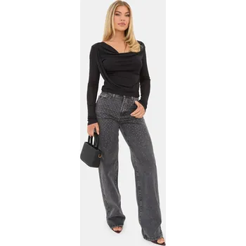 Dámské džíny Džíny I Saw It First Washed Grey 6072262 10 (S)