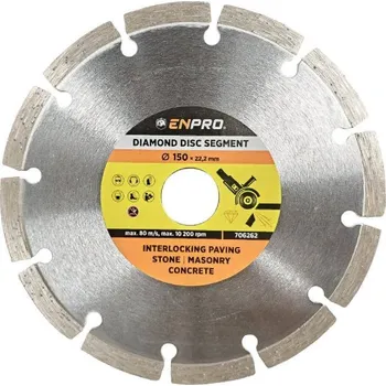 Příslušenství k brusce Kotouč diamantový segment Ø 150 x 22.2 mm, ENPRO