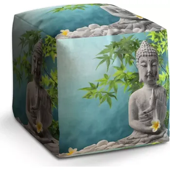 Taburet Sablio Taburet Cube Buddha: 40x40x40 cm