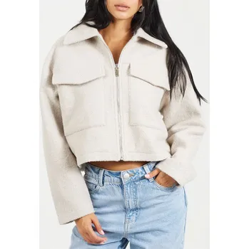 Dámská vesta Bunda Brave Soul Light Grey 812217 14 (L)