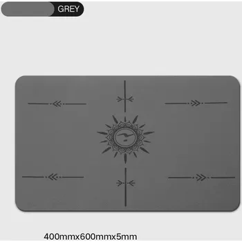 podložka na cvičení Mini protiskluzová jóga podložka 40x60 cm | fitness pomůcka - Šedá , 40X60CM