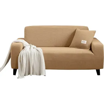 Napínací potah Elastický potah na sedačku geometrický design | dekorace - Velbloud , 4 sedadla