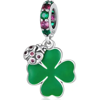 Přívěsek Stříbrný přívěsek na náhrdelník s motivem beruška ebo motýl | přívěsek, korálek - DXC2187