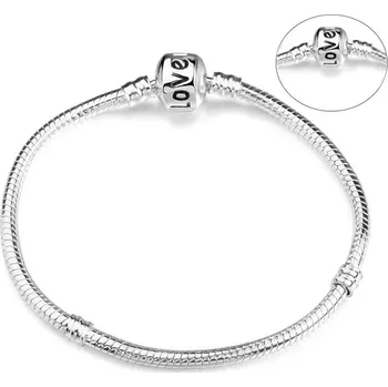 Náramek Stříbrný hadí náramek unisex 3mm | náramek, šperk - 006 , 16cm