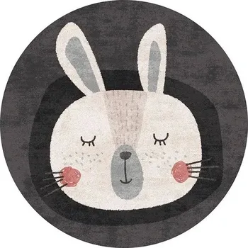 Koberec Měkký kulatý dětský koberec s potiskem | bytový textil - S , Průměr 80 ​​cm