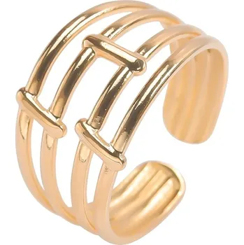 Prsten Elegantní&nbsp;prsten z oceli | šperk - J130-G