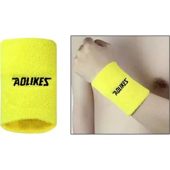 Potítko Elastické sportovní potítko AOLIKES | potítko, doplněk - Žluť