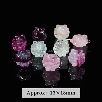 Přívěsek Přívěsek ve tvaru lišky | korálek 1 ks - Fluorit