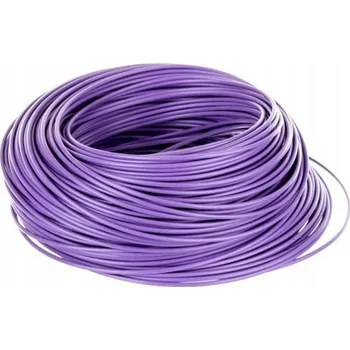elektrický kabel Ohebný kabel H05V-K (LgY) 1x0,75 fialový 100m