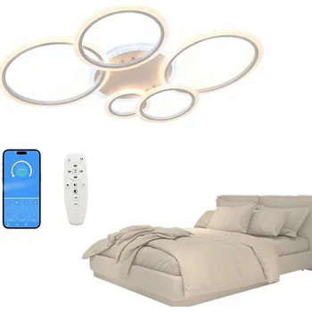 Stropní Svítidlo RGB Moderní Bílé + Dálkový Ovladač