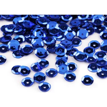 Flitry lomené Ø6 mm, střední, 5 modrá královská