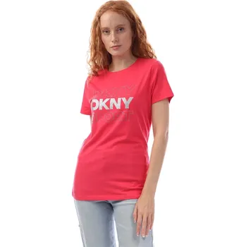 Dámské tričko Tričko DKNY Silver pink 9314756 XS