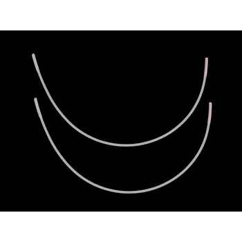 Kostice kovové ploché, malé, 40 bílá