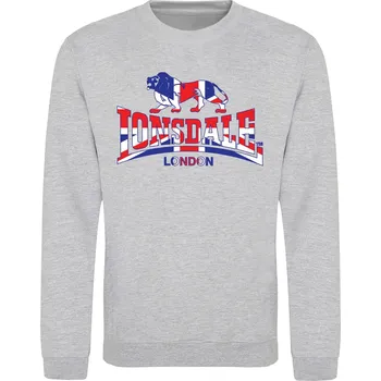 Dámská móda Mikina Lonsdale Grey 1 3857429 S