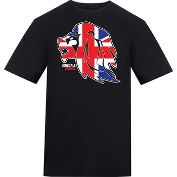 Pánské tričko Tričko Lonsdale Black 3 8662312 2XL