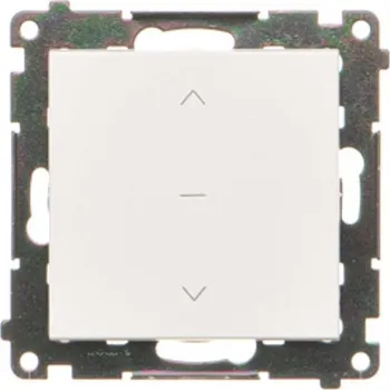 vypínač Vypínač žaluziový, třípolohový, řazení 1-0-2, 10 A / 230 V~, bezšroubové svorky, Simon 55 TZW1K.01/111, bílá