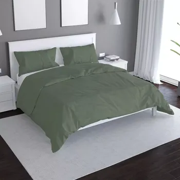 Povlečení Sablio Povlečení Vojenská zelená 2 - 140x200 / 90x70