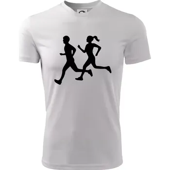 Chlapecké oblečení Bezci - žena a muž (Moňas) - Dětské triko sportovní (dresovina) - 158 cm/12 let ( Bílá )