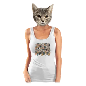 Bastard Najdi čerta dámské tílko klasické White