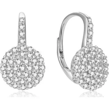 Náušnice NUBIS® Stříbrné náušnice se zirkony - NB-3776