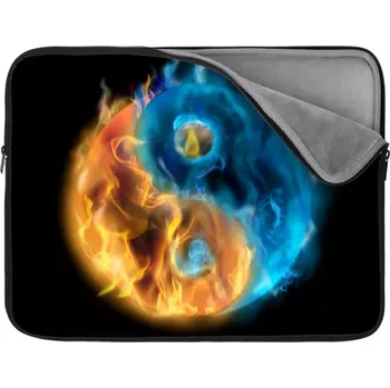 pouzdro na notebook Sablio Obal na notebook Ohnivé jin a jang - 13"