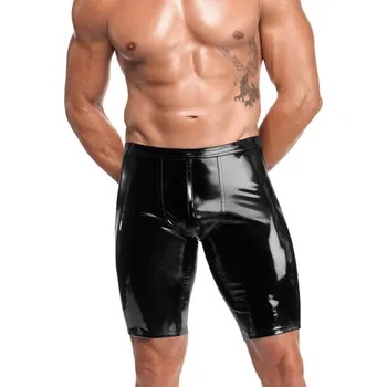 Pánské erotické prádlo Noir Handmade H094 Voltage PVC Biker Shorts Black Velikost XXXL