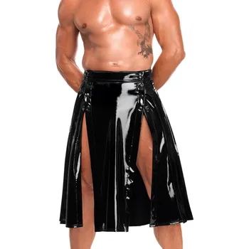 Pánské erotické prádlo Noir Handmade H091 Empire PVC Skirt Black Velikost M