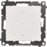 Tlačítko žaluziové – tlačítko, třípolohové, řazení 1/0-0-1/0, 10 A / 230 V~,, Simon 55 TZP1K.01/111, bílá