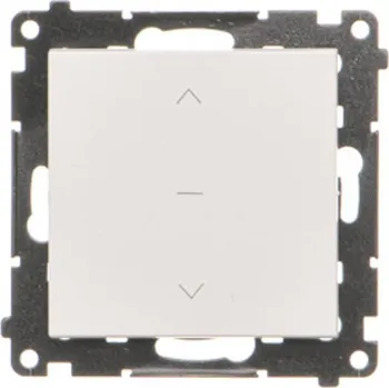 vypínač Tlačítko žaluziové – tlačítko, třípolohové, řazení 1/0-0-1/0, 10 A / 230 V~,, Simon 55 TZP1K.01/111, bílá