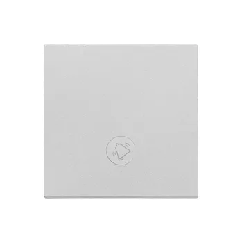 vypínač Kryt s piktogramem “zvonek”, k přístrojům SP1M s podsvětlením, Simon 55 TKWD1L/143, hliníková