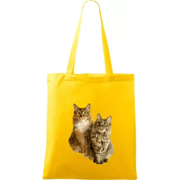 Kočky vectorizované (Moňas) - Taška bavlněná - 42 x 38 cm ( Žlutá )