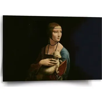 Obraz Sablio Obraz Dáma s hranostajem - Leonardo da Vinci - 60x40 cm