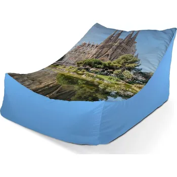 Sedací pytel Sablio Sedací vak Lounge Barcelona Sagrada Familia - 80 x 95 x 50 cm